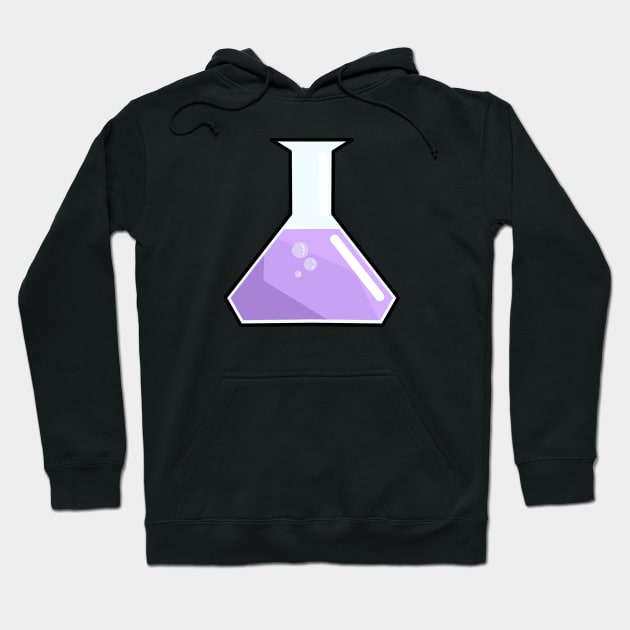 Flask with purple substance Hoodie by Zeeph